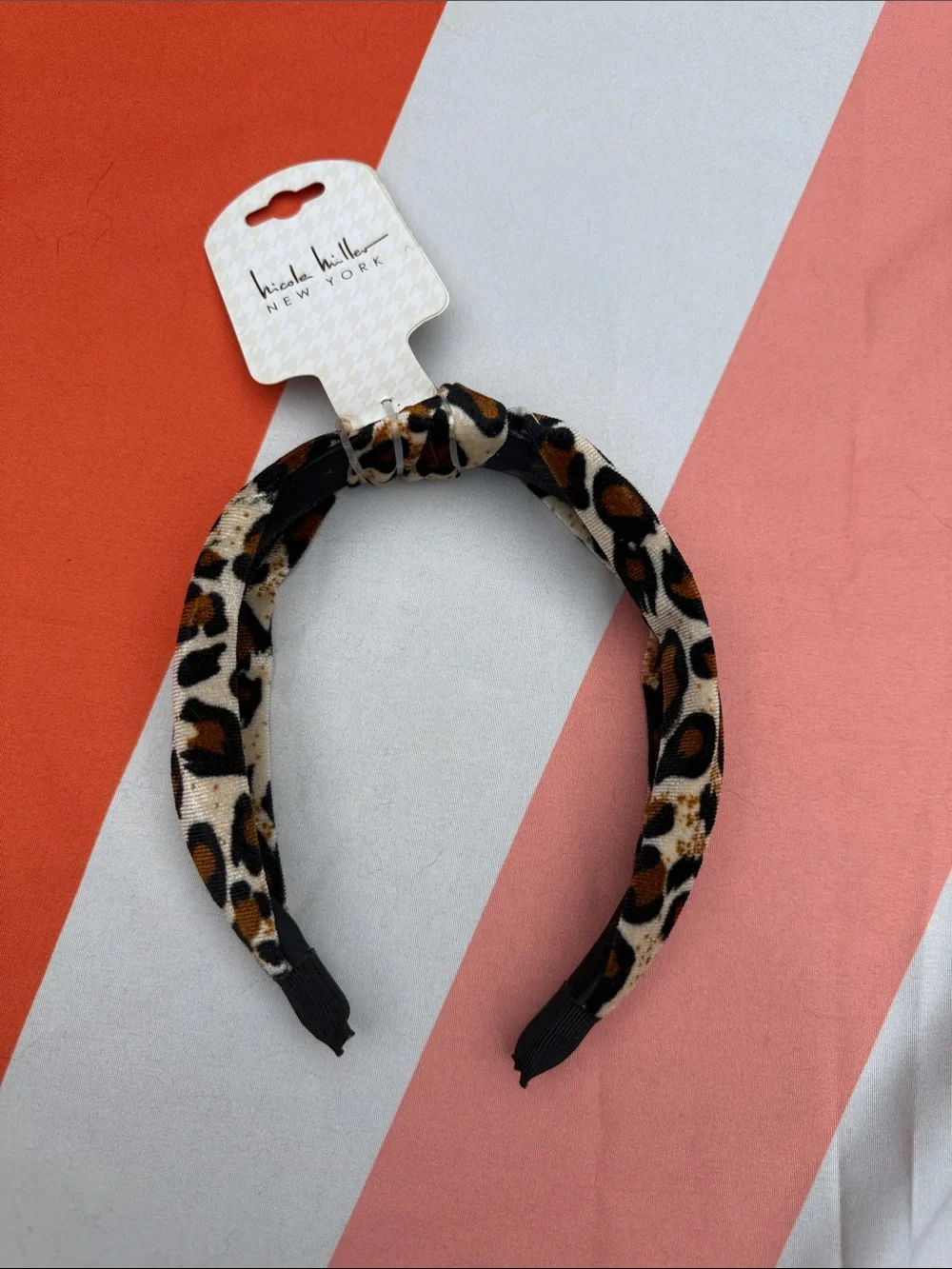 Leopard Print Headband - Nicole Miller